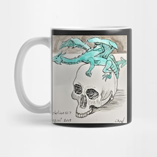 Dragon for inktober 2019 by chad brown Mug